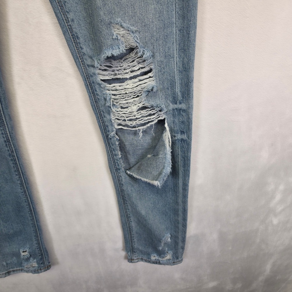 Pistola Distressed Jeans Womens 24 Light Wash Y2K Streetwear Grunge Ripped - Picture 13 of 16